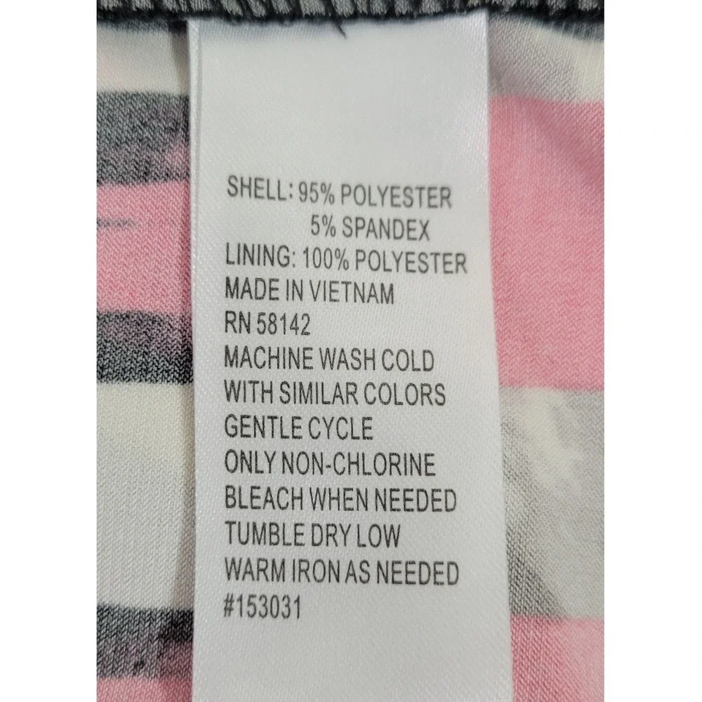 London Style Collection Women Maxi Dress 14‎ Black Pink White Geometric Halter